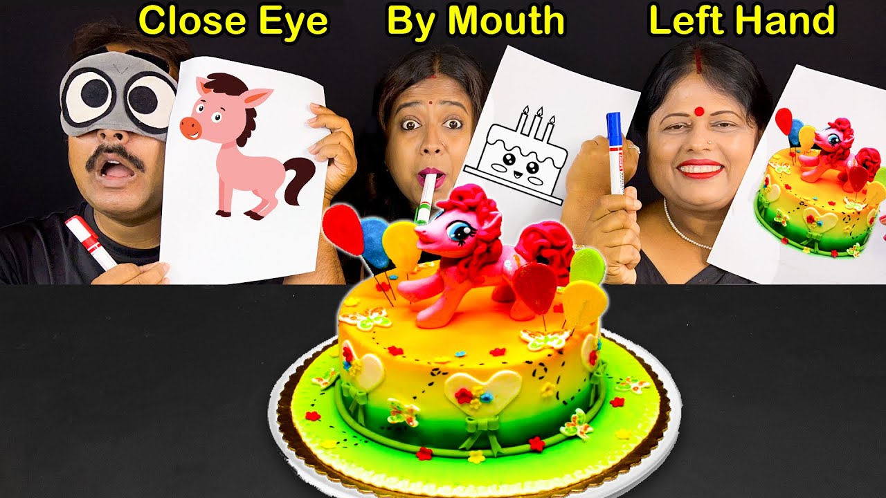 Who Draws It Better Takes The Food Part 2 | Funny Drawing Food Challenges By Indian Eating Show