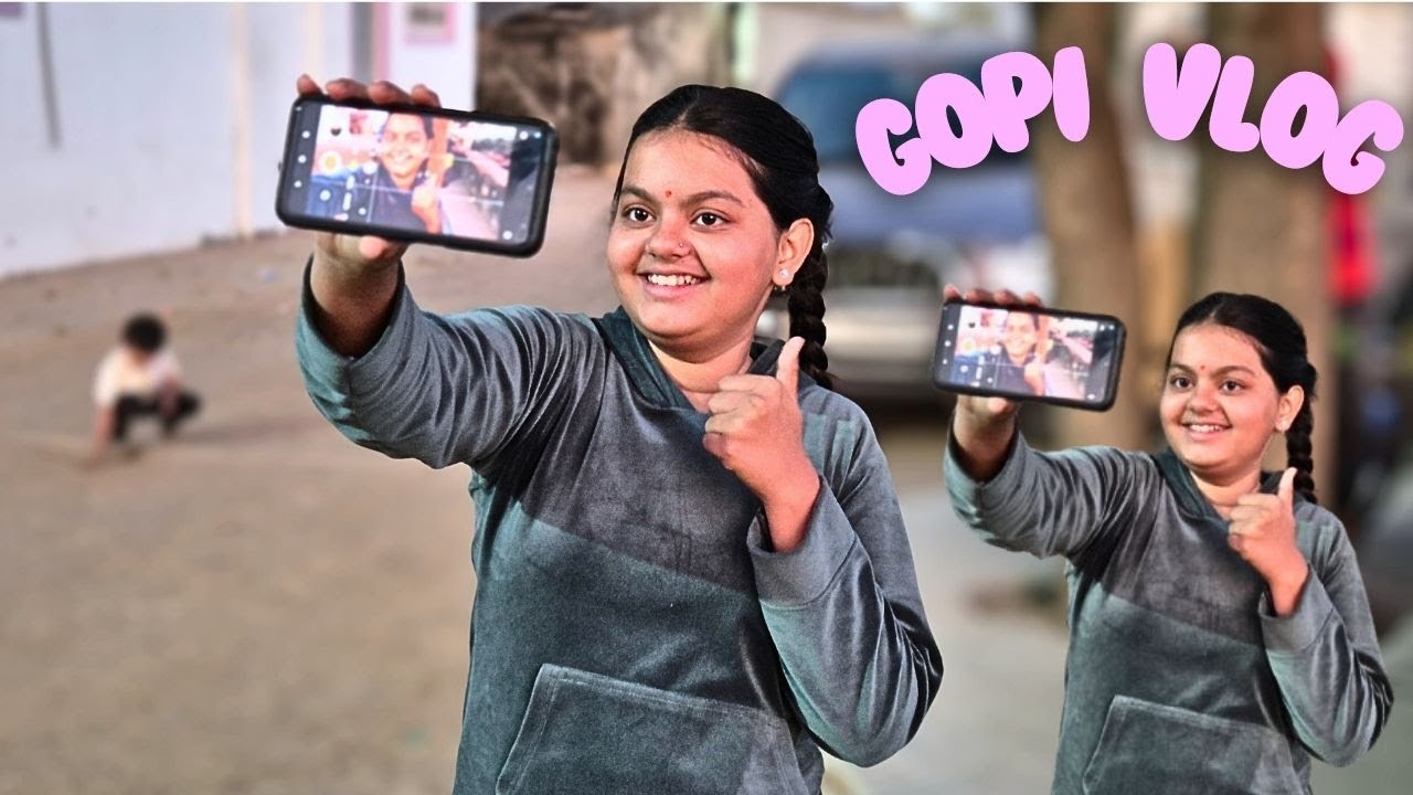 gopi એ funny vlog બનાવ્યો 😅👀🤔||gopi made a funny vlog #funny #gujarativlog #newvlogger