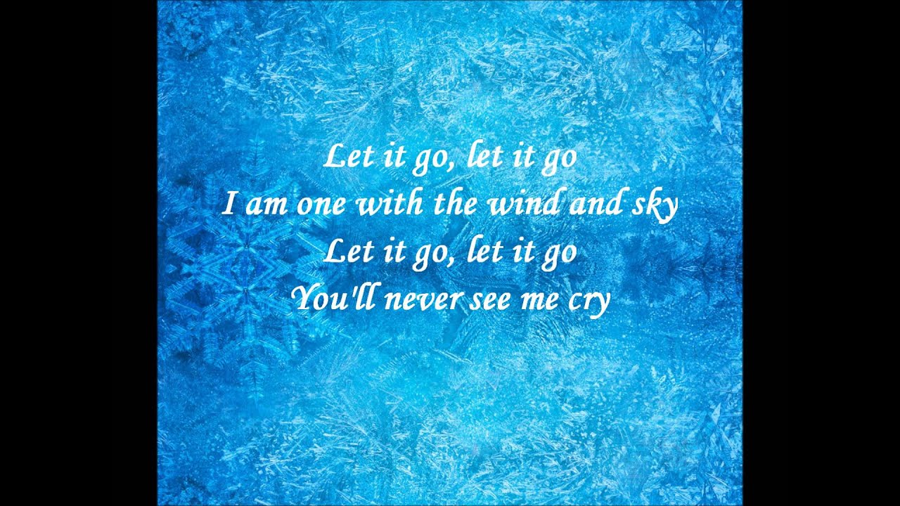 Let It Go Karaoke / Instrumental Frozen (Idina Menzel version)
