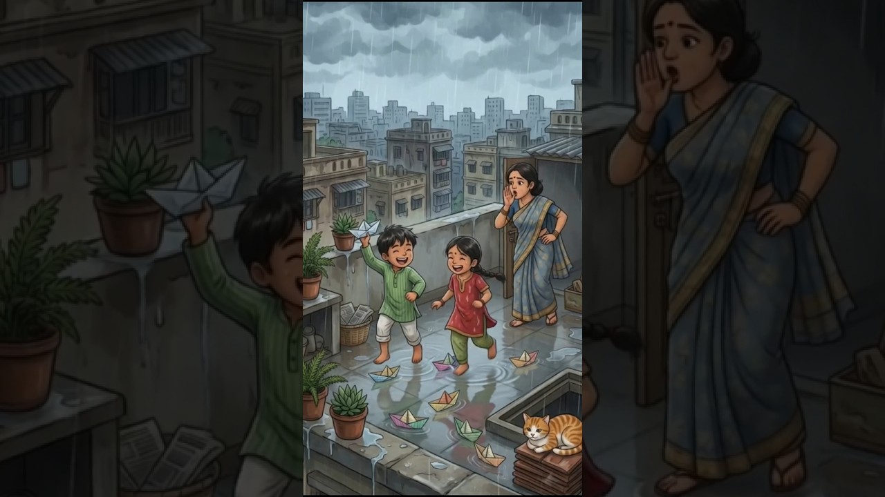 Every Indian Kid Has Done This in Rain 🌧️😂 #nostalgia