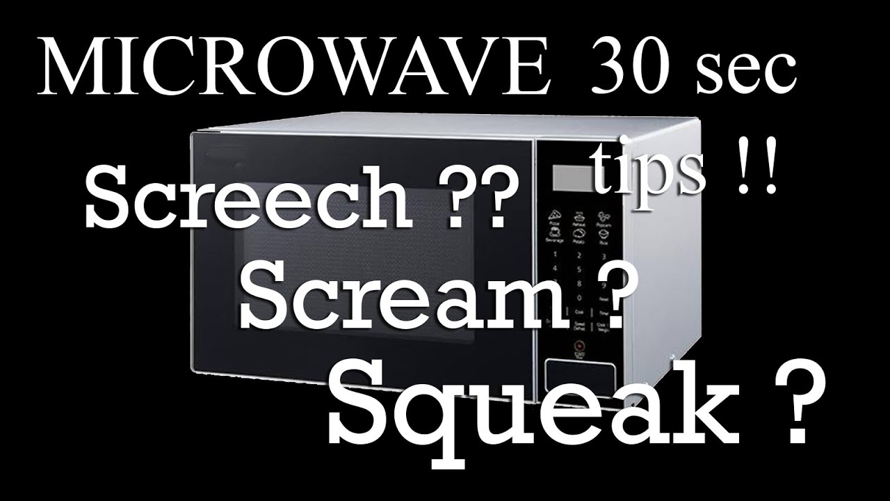 30 sec tips to fix MICROWAVE SCREECHING / SQUEAKING / SCREAMING
