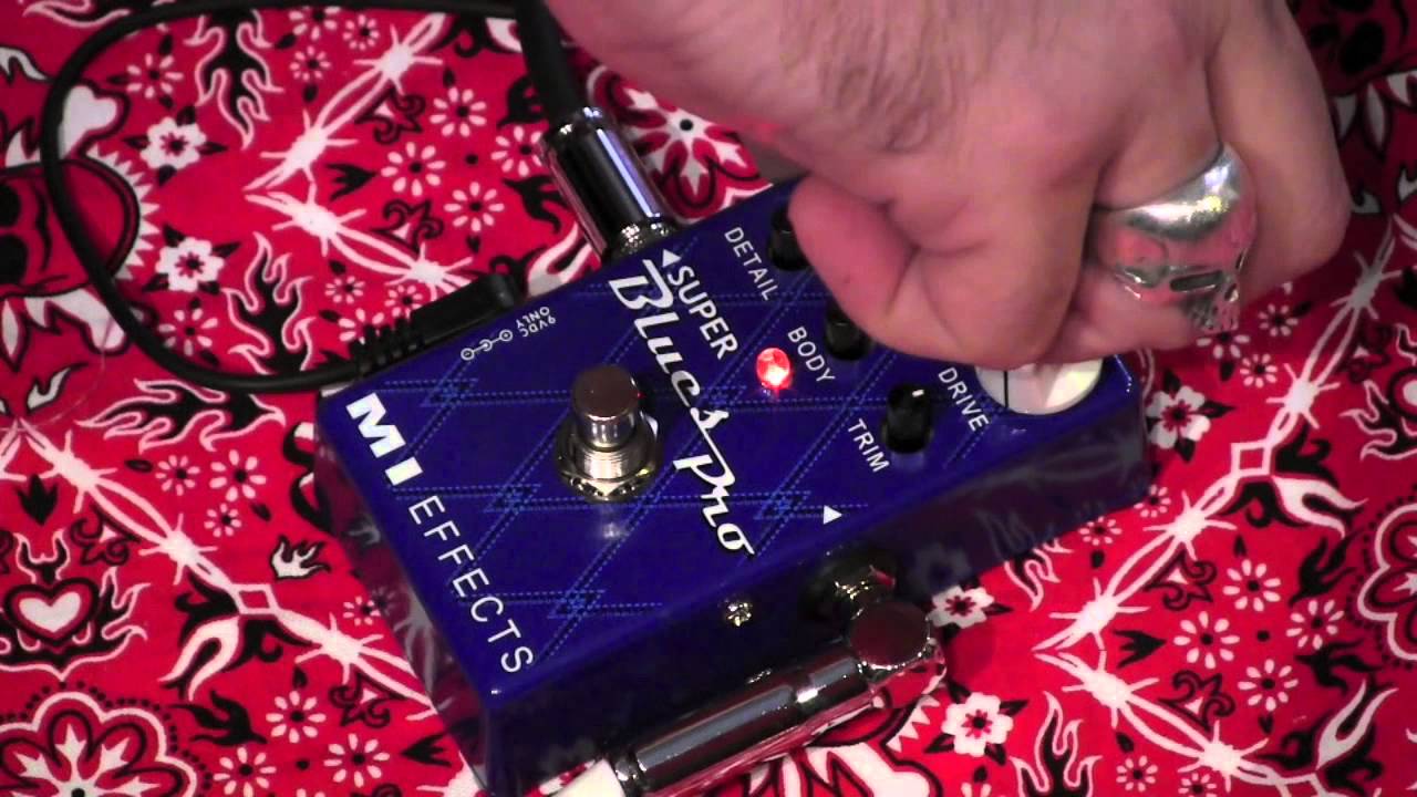 MI Effects SUPER BLUES PRO overdrive pedal demo with Gibson SG & Mojotone LERXST