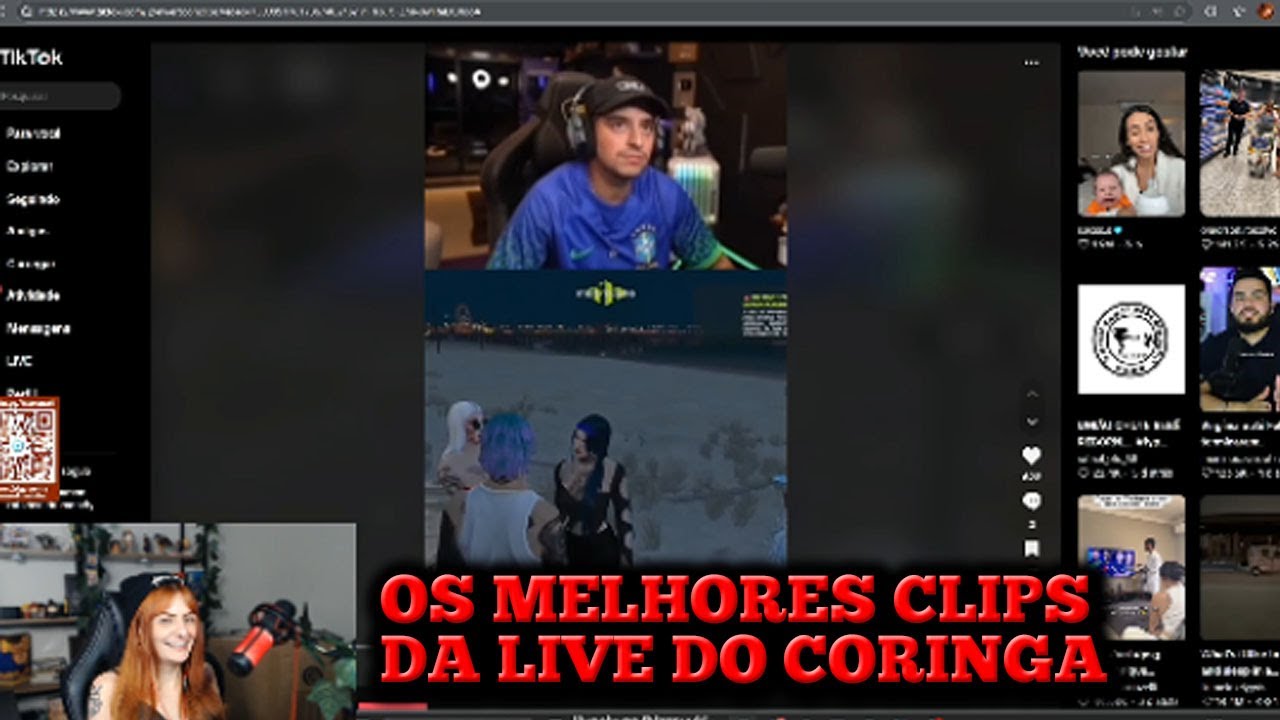 Tsuki Reagindo Aos Melhores Clips Da Live Do Coringa kkkkkkkkk