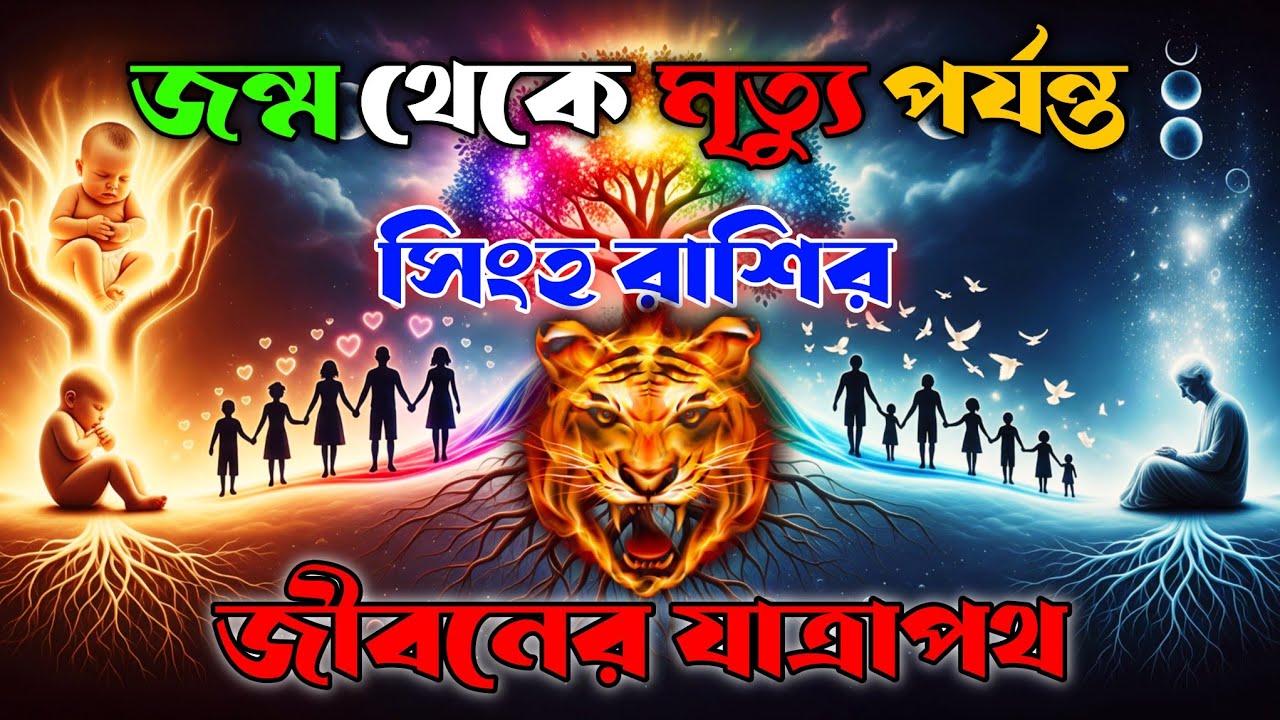 জন্ম থেকে মৃত্যু পর্যন্ত সিংহ রাশির জীবনের যাত্রাপথ || Singho Rashi | Leo♌Birth to Death♌|#astrology