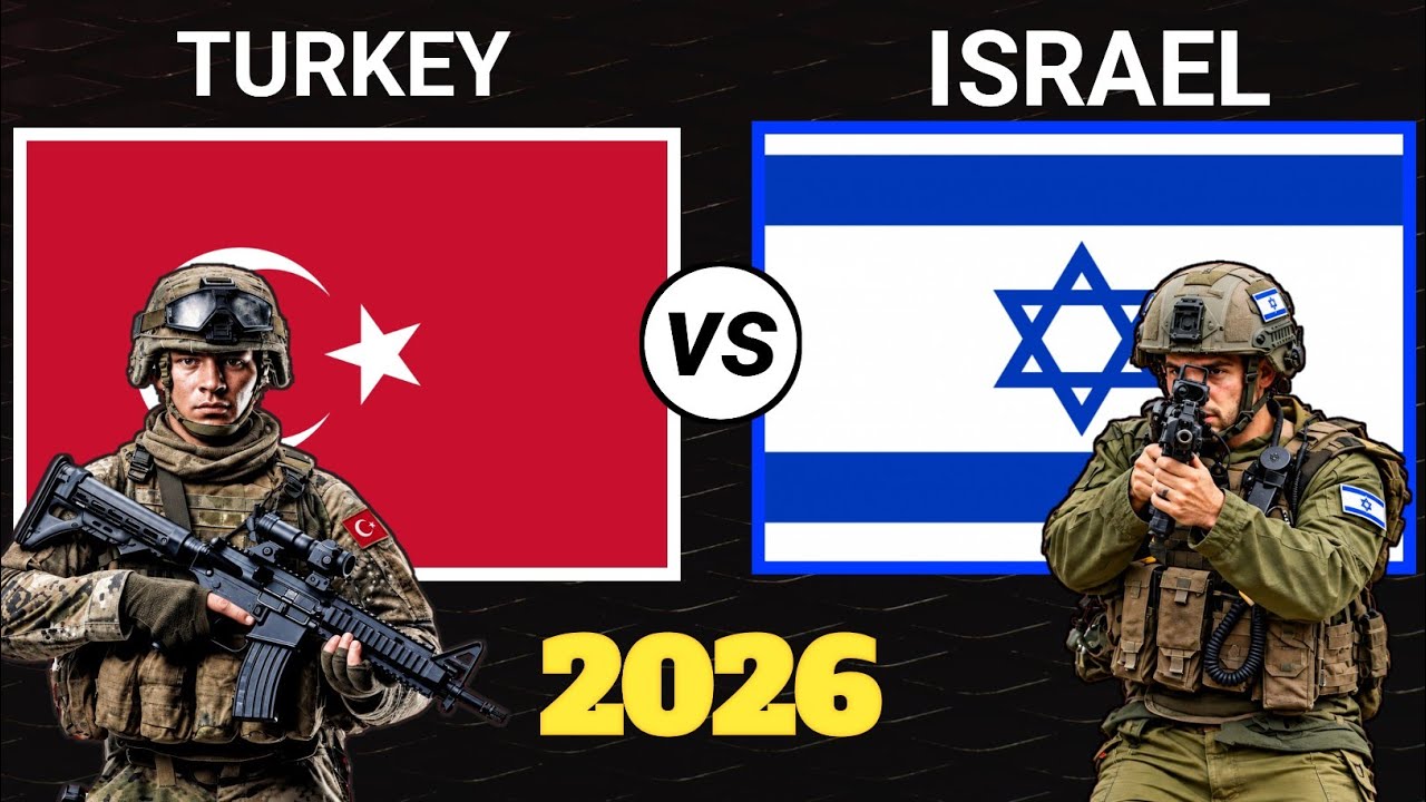 Israel vs Turkey Military Power Comparison 2026 | Turkey vs Israel Military Power