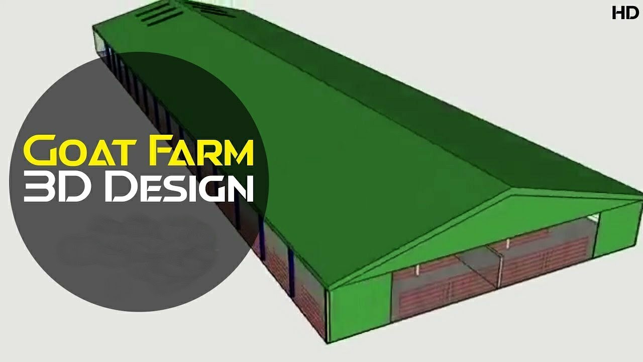 Goat Shed Design 3D | Goat Farm Design 3D Animation | Discover Agriculture