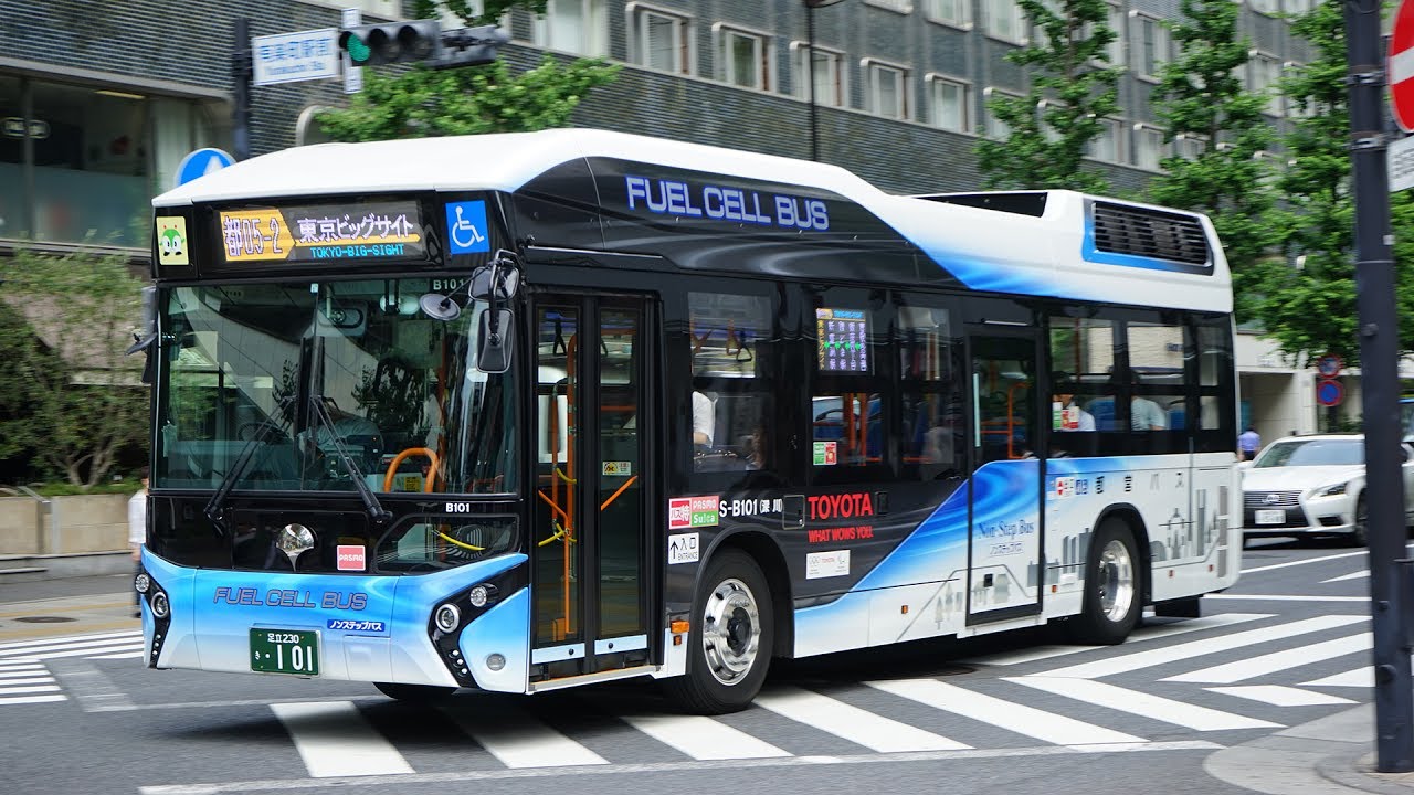 日本東京都営バス足立230き101 Toyota Fuel Cell Bus 都05-2 東京駅丸の内南口-東京ビッグサイト Tokyo Bus