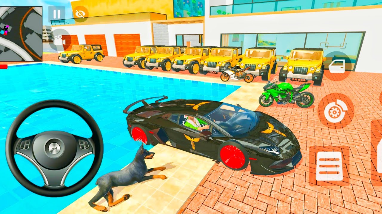 Car Bike Game: Franklin Ordered Black Super Car 😱 | Indian Theft Aura Simulator