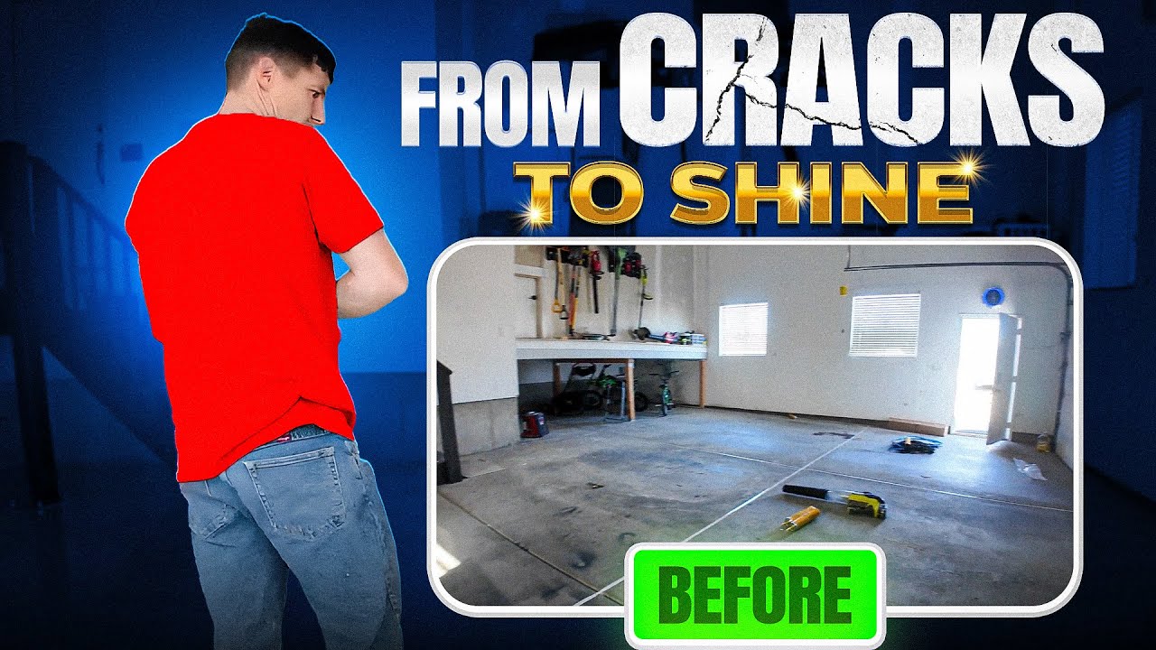 Garage Epoxy Floor Transformation | Prep, Chips & Final Clear Coat