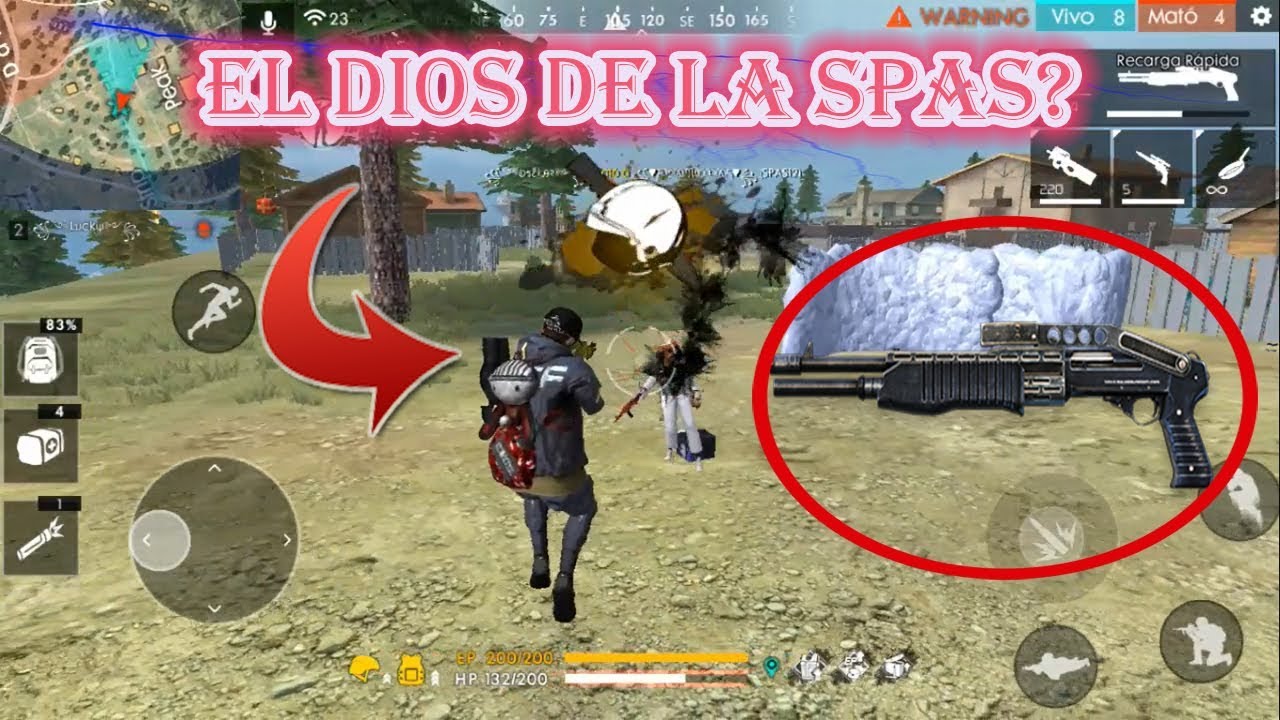 EL MEJOR JUGADOR CON SPAS-12 DE TODO FREE FIRE?!!! | Free Fire-Battlegrounds | Heroico | Osckar21