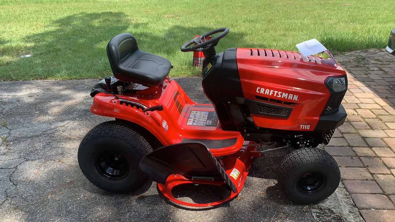 How to operate a Craftsman T110 Tractor Mower