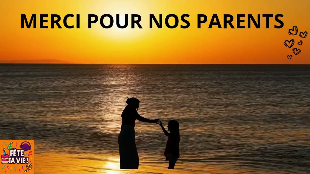 ❤️✨ UNE CHANSON POUR NOS PARENTS :MERCI #chanson #papa #maman #parents