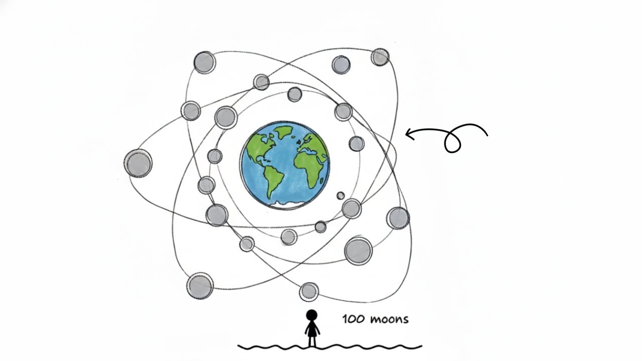 What If 'Earth' Had 100 Moons?