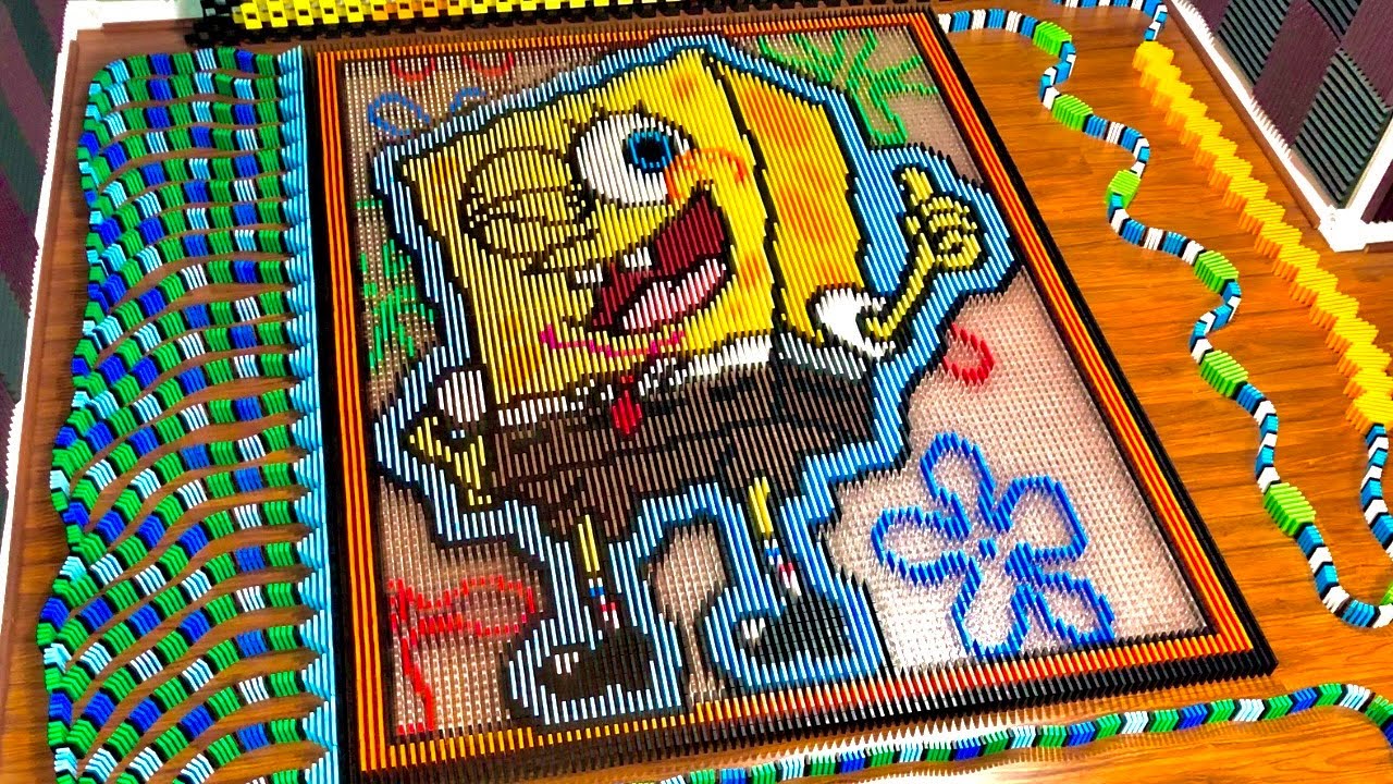 Cartoons In 800,000 Dominoes! - Domino Compilation