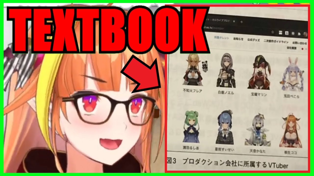 【Hololive】Coco: Hololive Members Appeared In Textbook【Eng Sub】