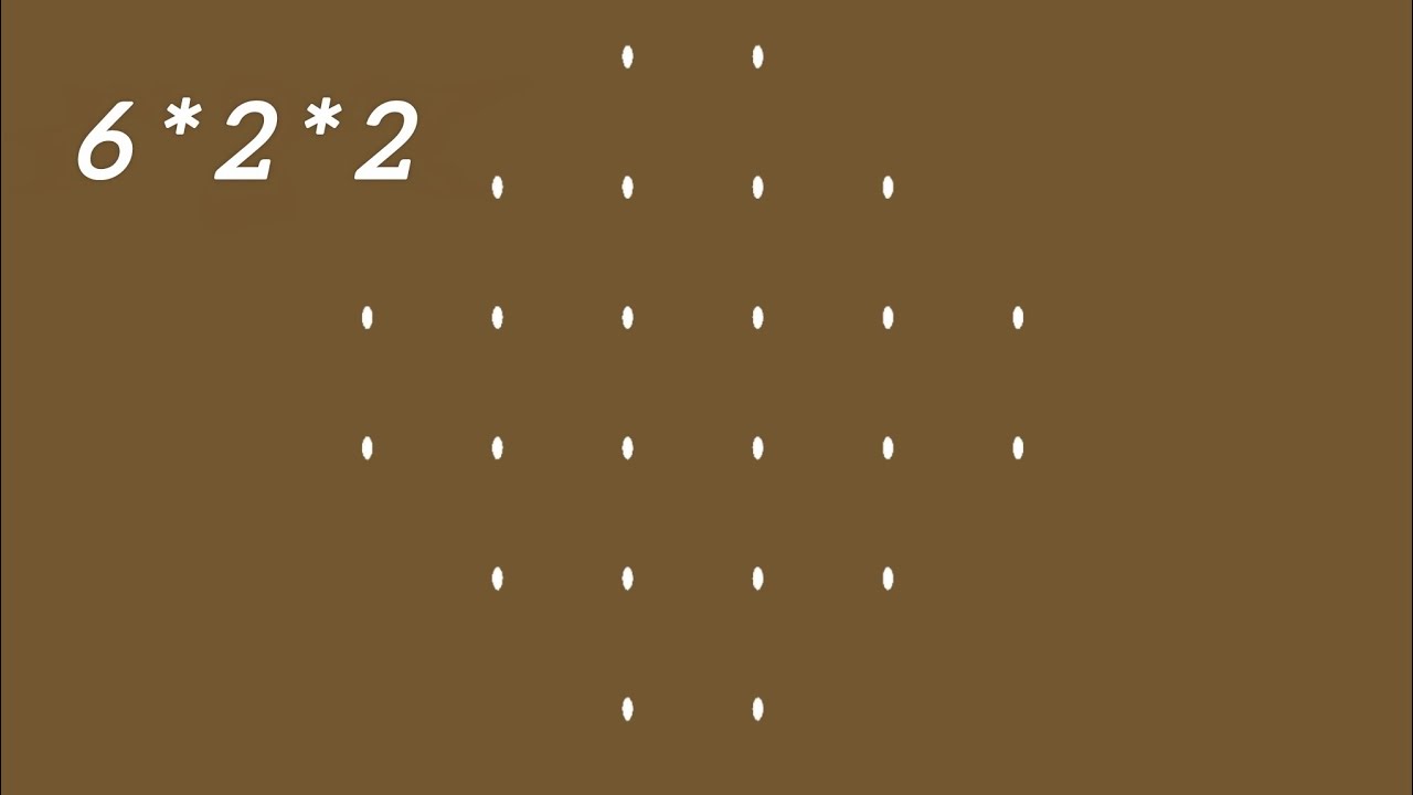 6x2x2 kolam morning rangoli designs ✨#muggulu #mellikamuggu @padmashiva5434 