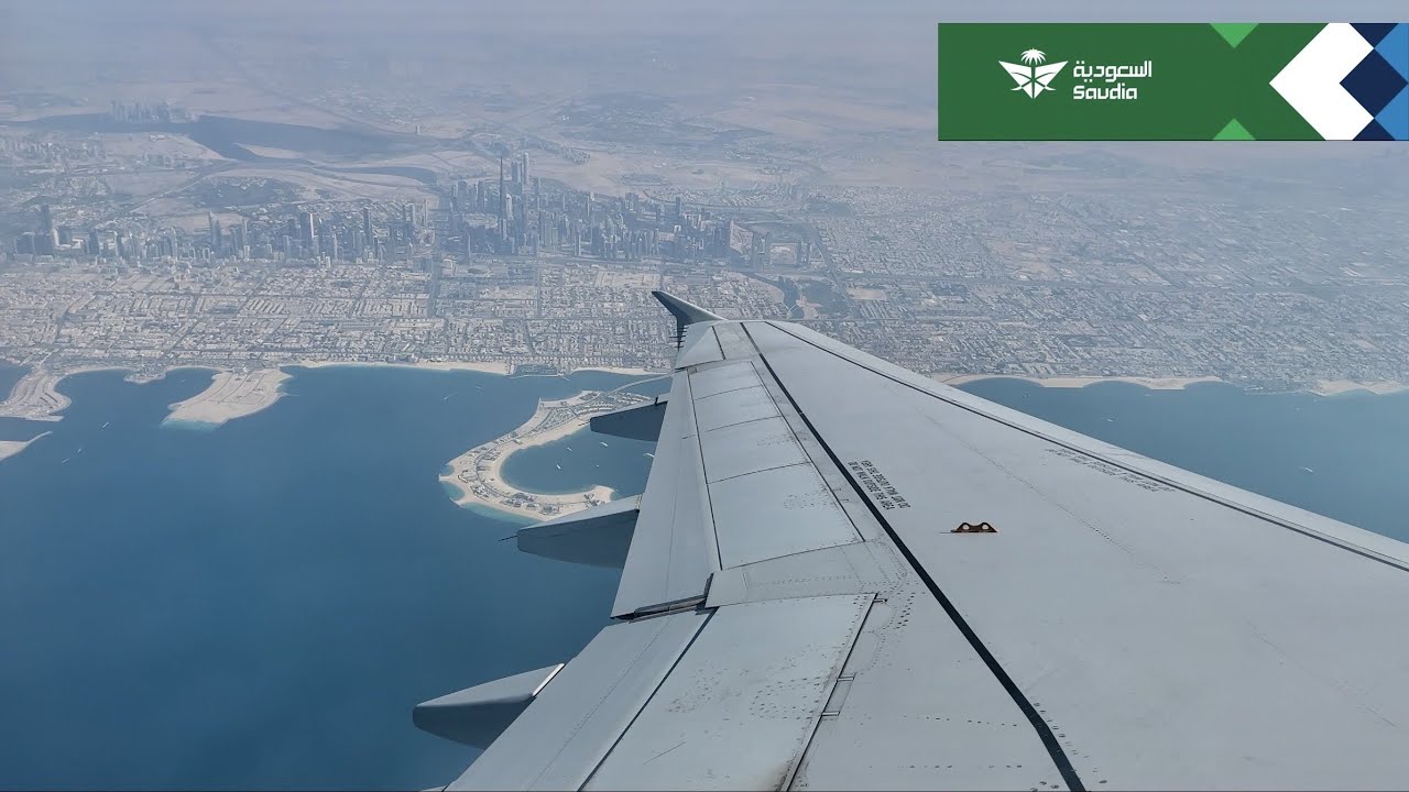 Saudia A320 | Dubai to Madinah | الخطوط السعودية من دبي إلى المدينة
