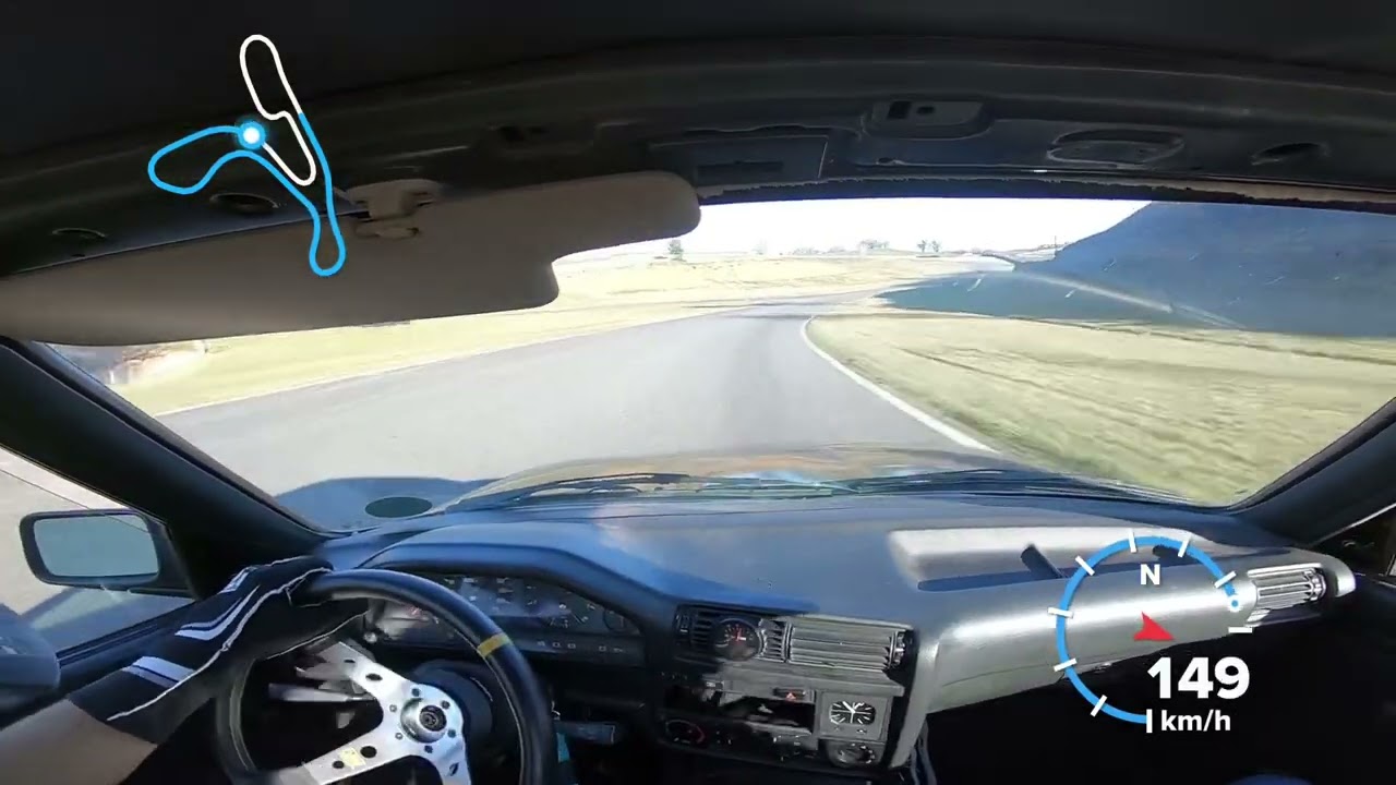 On board BMW E30 Circuit Pau Arnos