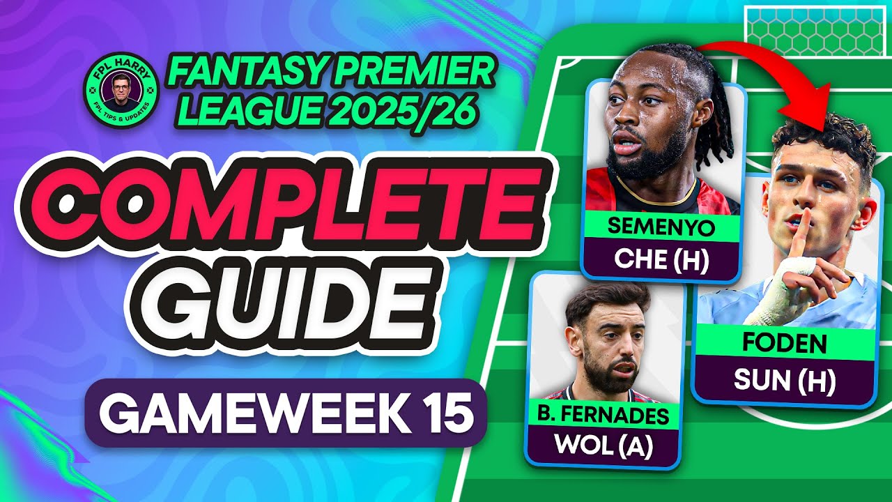 FPL GW15 COMPLETE GUIDE ⁉️ You Must Use Your Transfers! ♻️ | Fantasy Premier League Tips 2025/26