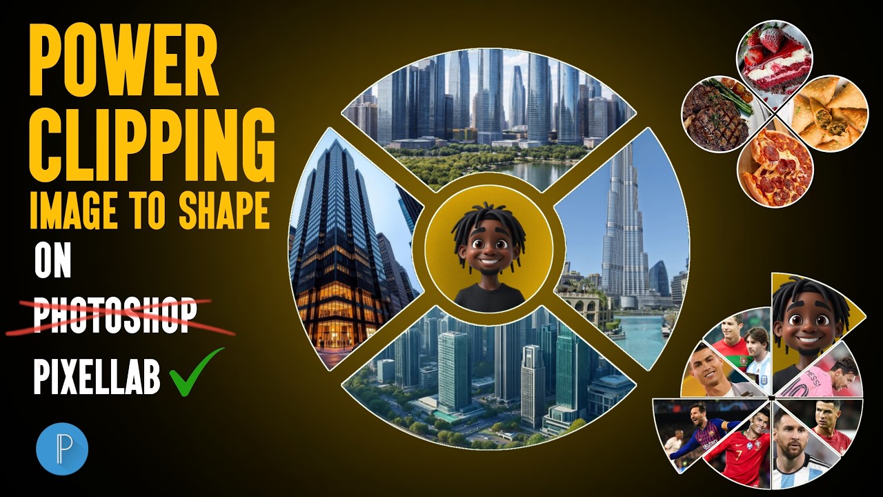 Creative PowerClip Photo Editing Technique In 15 Minutes With PixelLab | Easy Tutorial