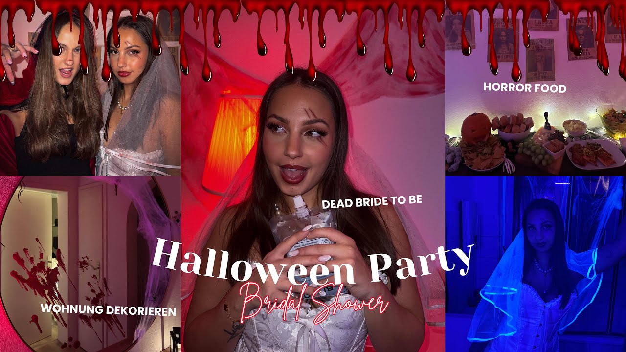 Ich verwandel unsere komplette Wohnung 🩸🕸️✨ - Halloween Bridal Party | LAURA SIEBERT