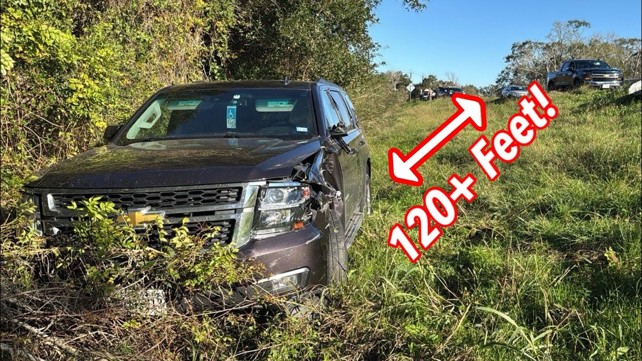 Intoxicated Driver Takes Out Guardrail, and Crashes Into the Woods!