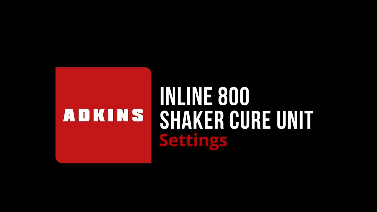 Adkins DTF Inline 800 - Machine Settings