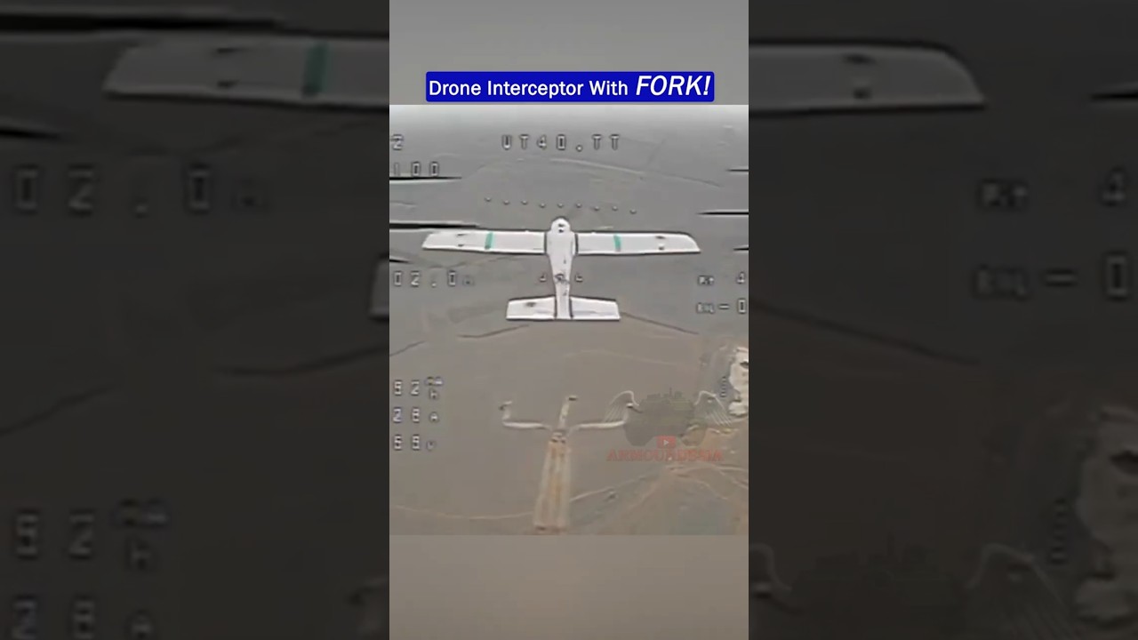 Russian Drone With a Fork? Watch This Unique Interception!