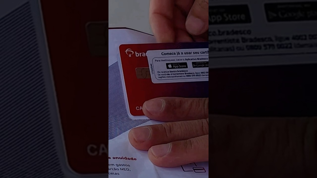 💳UNBOXING CART&Atilde;O DE CREDITO BRADESCO NEO😎👆