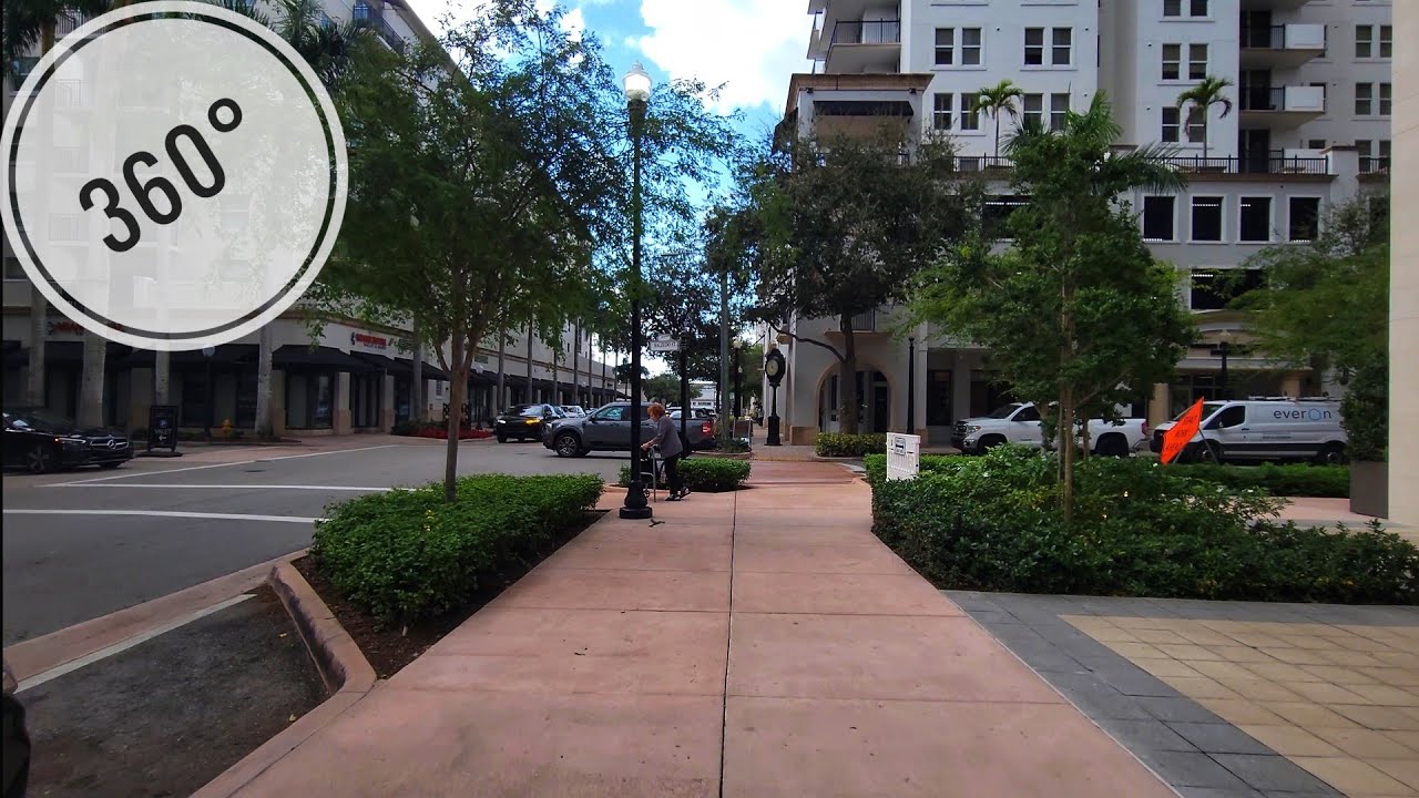 360° Merrick Park Neighborhood , Winter Cycling Virtual Travel Tour , Miami FL , December 2025