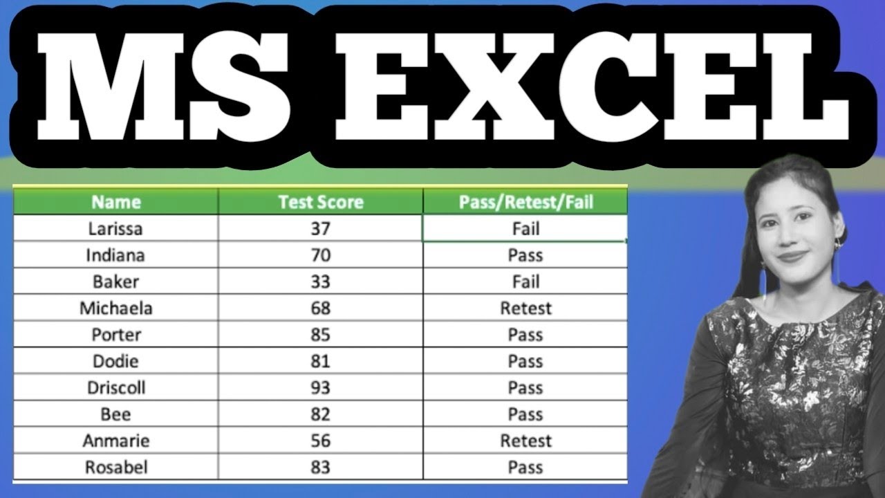 Microsoft Excel | How to find out PASS FAIL in MS EXCEL