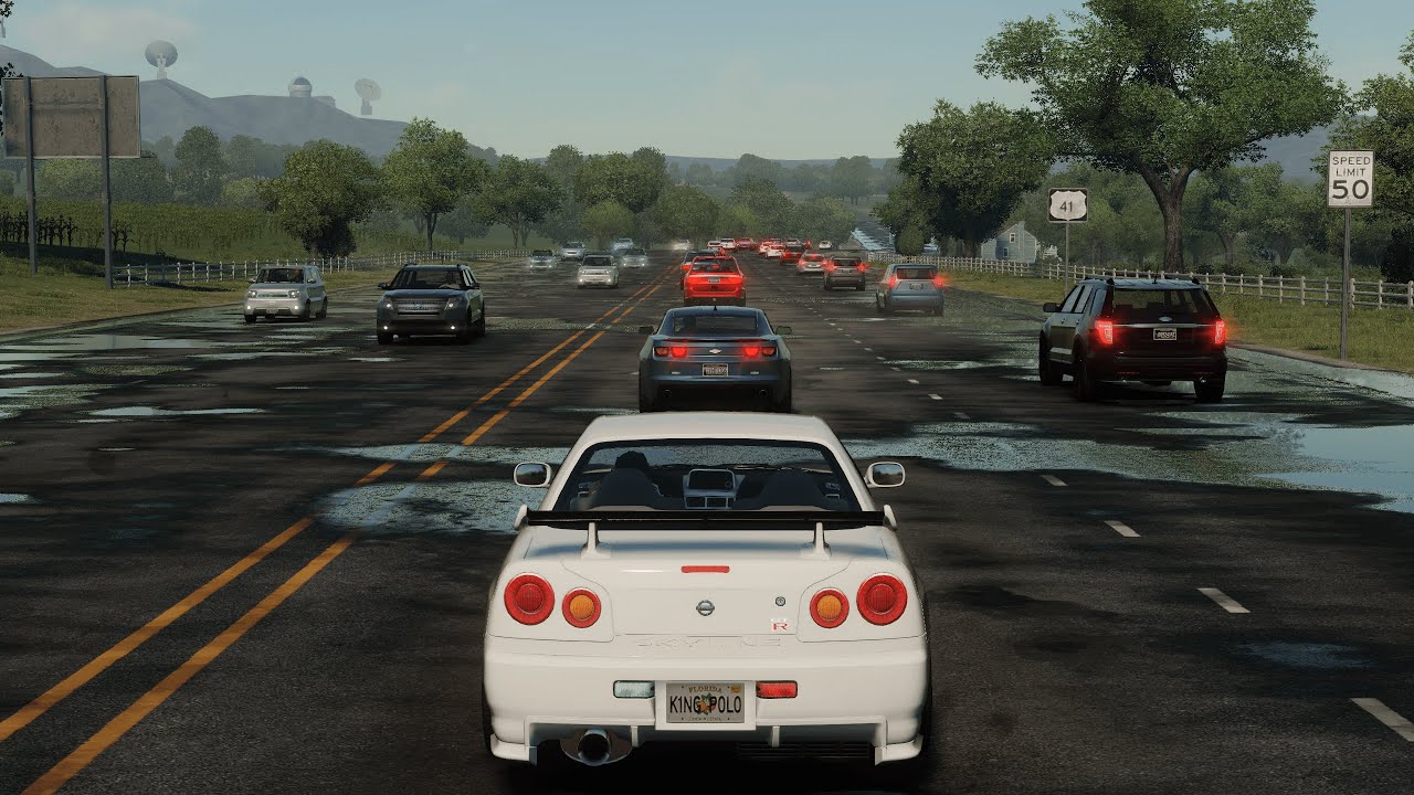 The Crew, But There's Real Life Traffic Density...