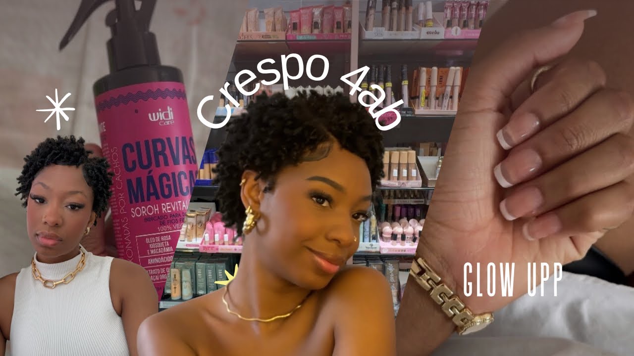 GLOW UPP ROTINA💆🏽‍♀️ | cabelo 4ab, comprinhas, cílios, unhas..