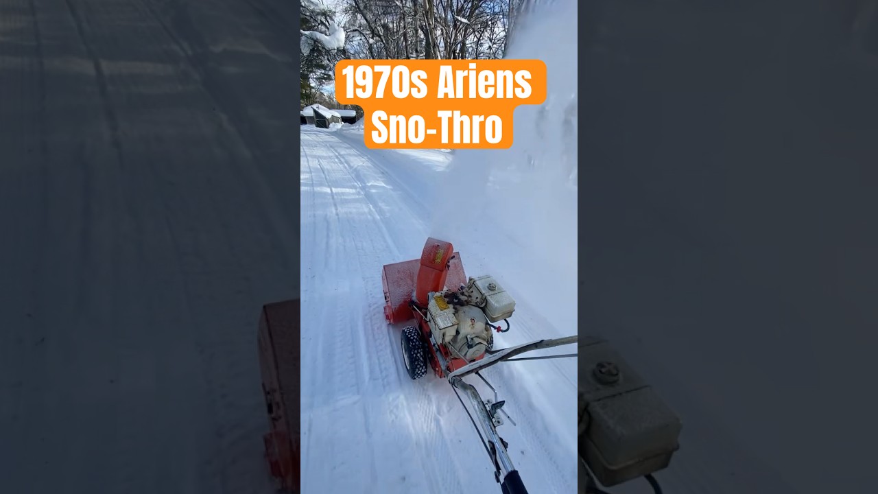 Taking the Ariens Sno-Thro for a Walk #vintage #ariens #winter