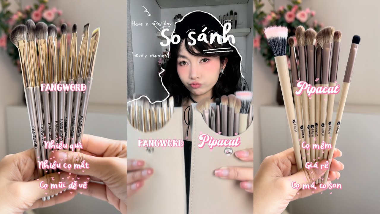 So sánh 2 bộ cọ giá HSSV đầu 1xx - PIPACAT và FANGWORD - Nên mua bộ nào? & Ai phù hợp sử dụng? 
