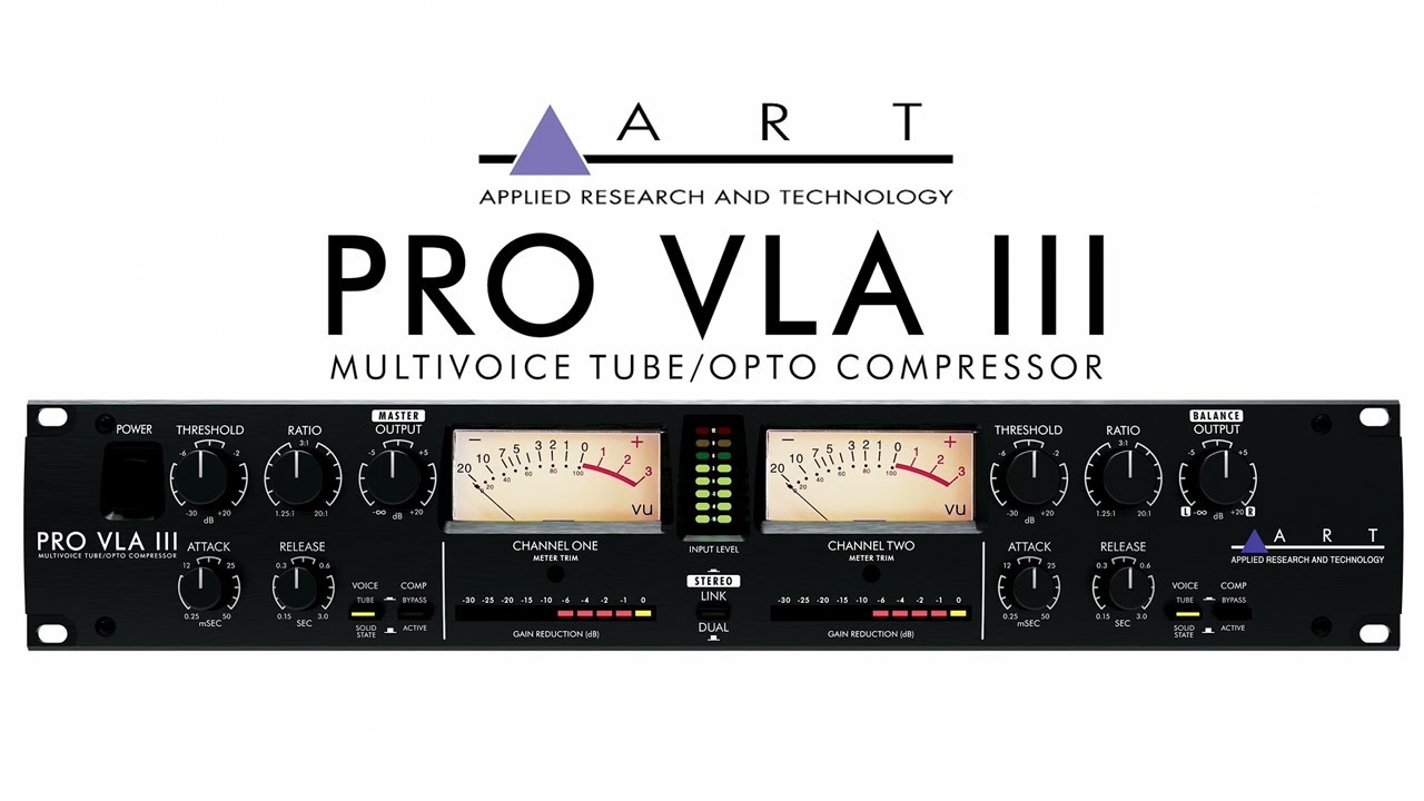 ART Pro VLA III - Multivoice Tube / Opto Compressor