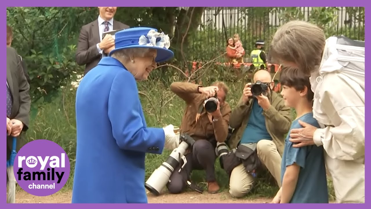 Queen and Princess Anne Visit Children's Wood Project in Glasgow