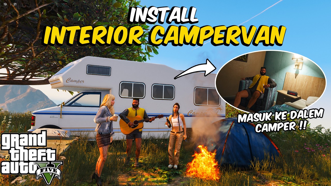 CARA INSTALL MOD INTERIOR CAMPERVAN DI GTA 5