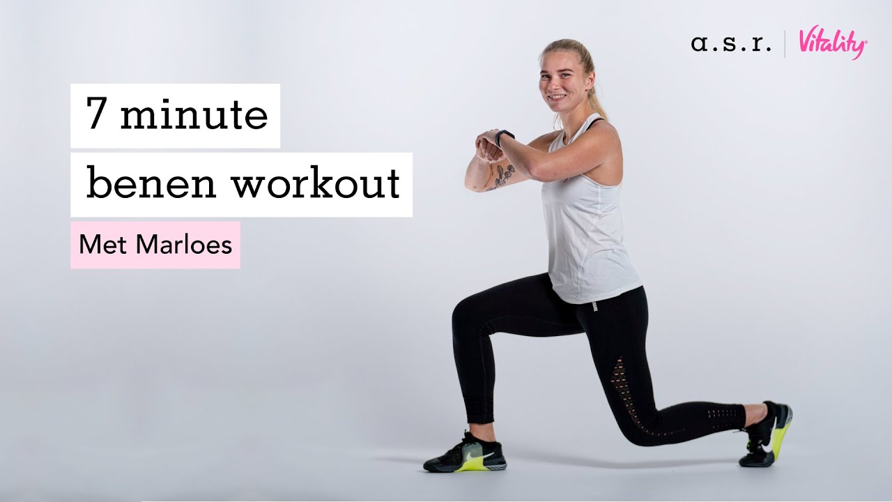 Benen trainen: 7 minute workout - kang squats, calf raises en lunge pulses 🦵 | leg workout
