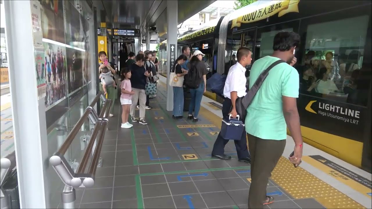 【前面展望動画】宇都宮ライトレール　下り　宇都宮駅東口→芳賀･高根沢工業団地