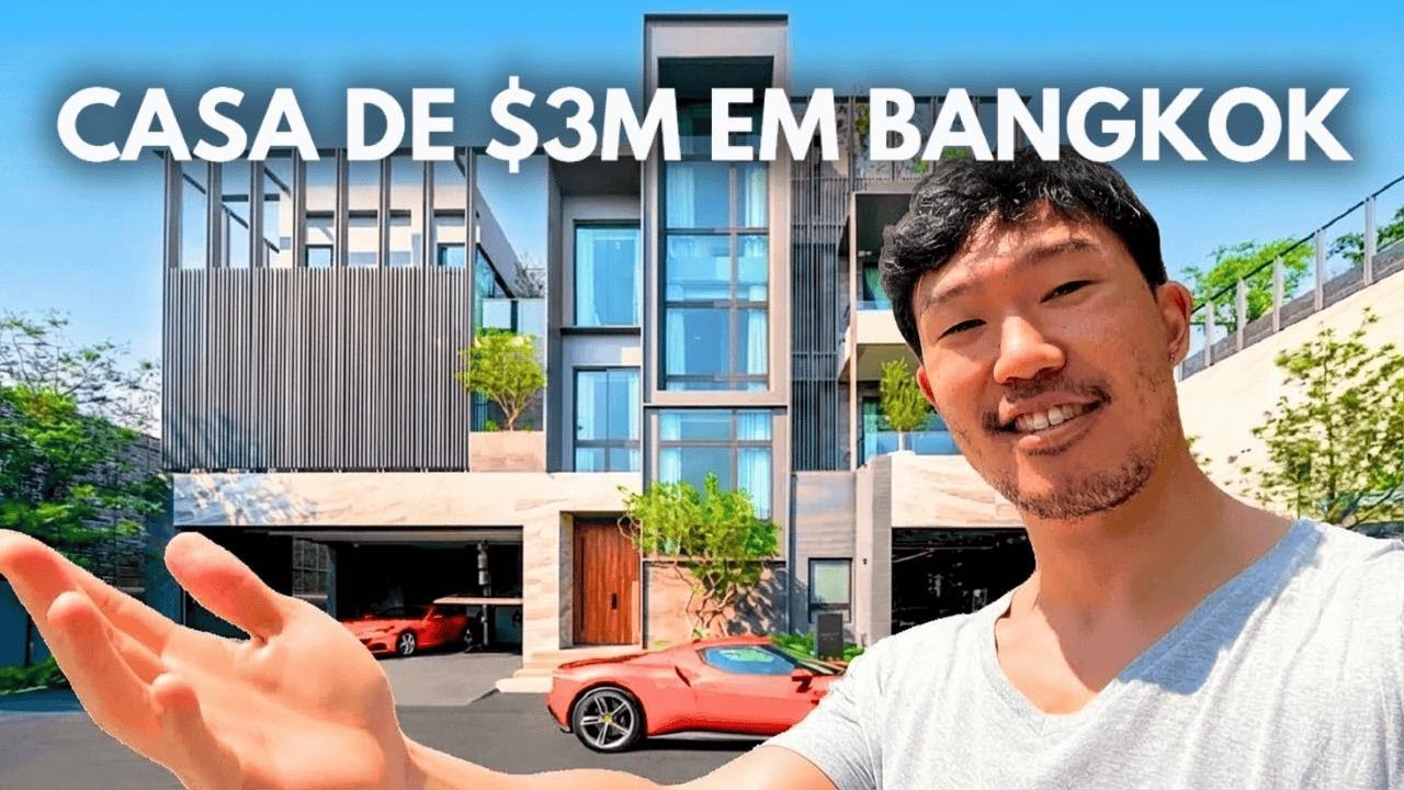 Tour por uma casa de luxo de US$3 milh&otilde;es em Bangkok! (115.000.000 THB)