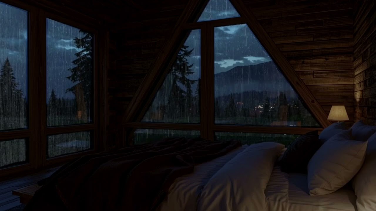 Heavy Rain To Sleep Immediately - Rain Sounds ForSleeping - Sleep FAST & Beat Insomnia, ASMR