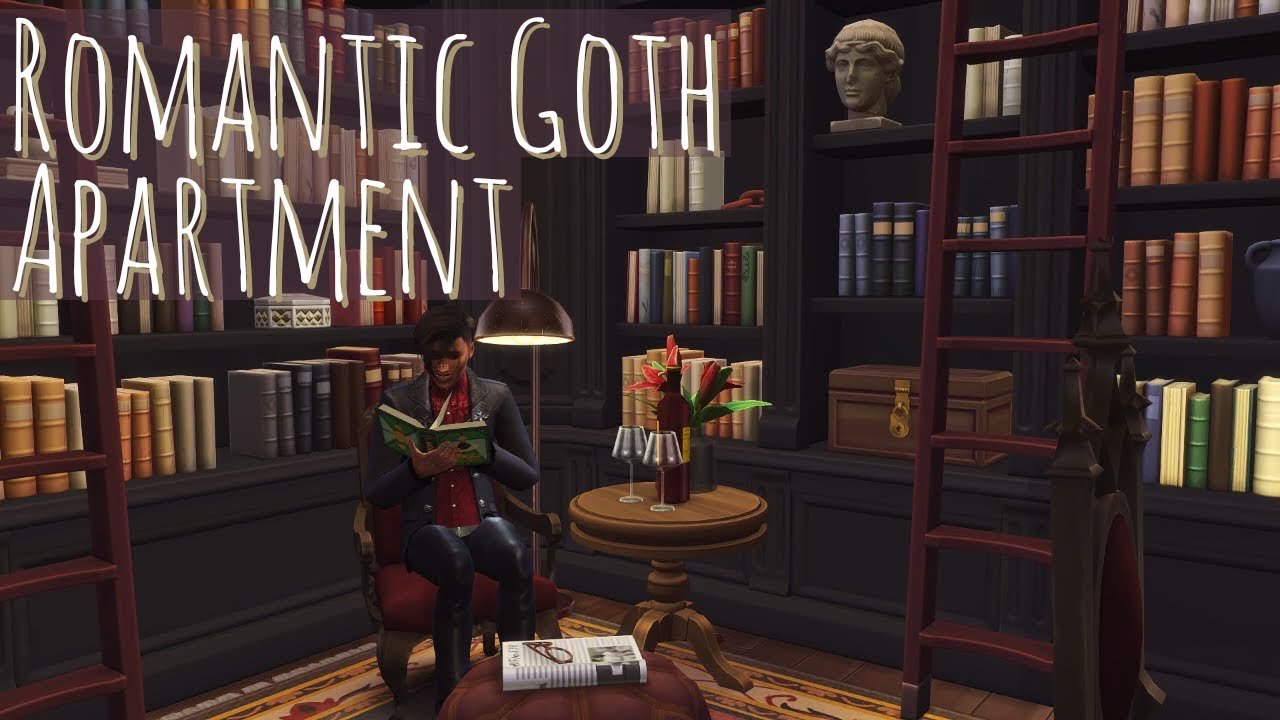 Romantic Goth Apartment // Sims 4 Speed Build