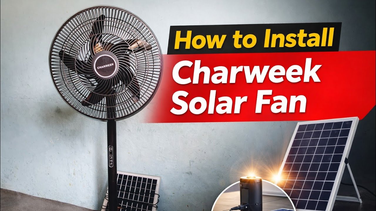 How to Assemble Charweek Solar Rechargeable Fan | Step-by-Step Guide
