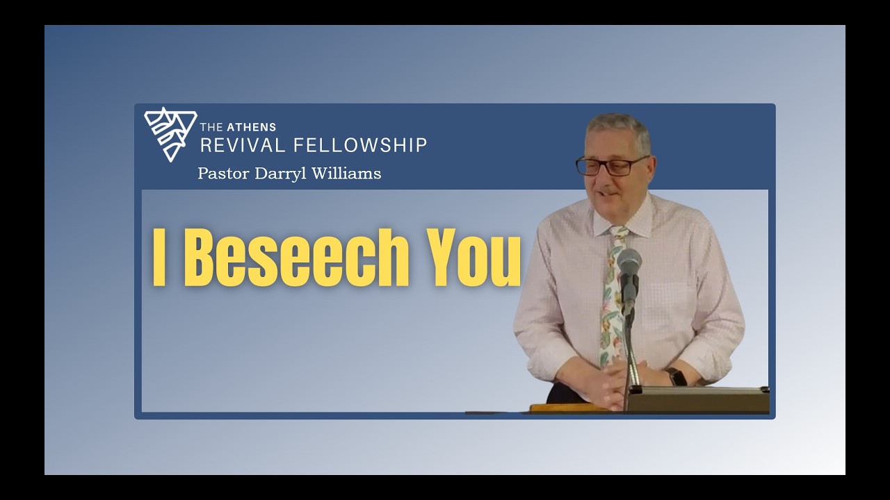 Talk Wed 2 11 2026 Pr Darryl Williams I Beseech You