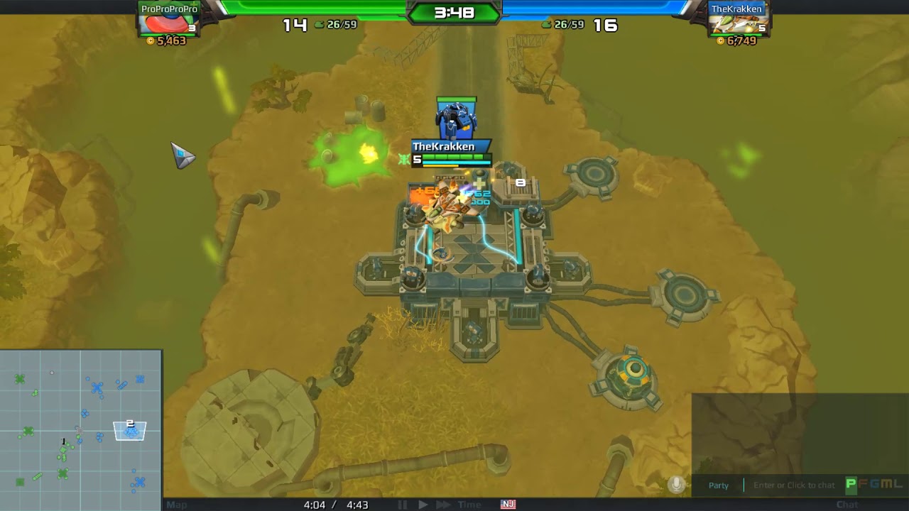 AirMech Strike 1v1 ProProProPro Vs TheKrakken Map BioHazard