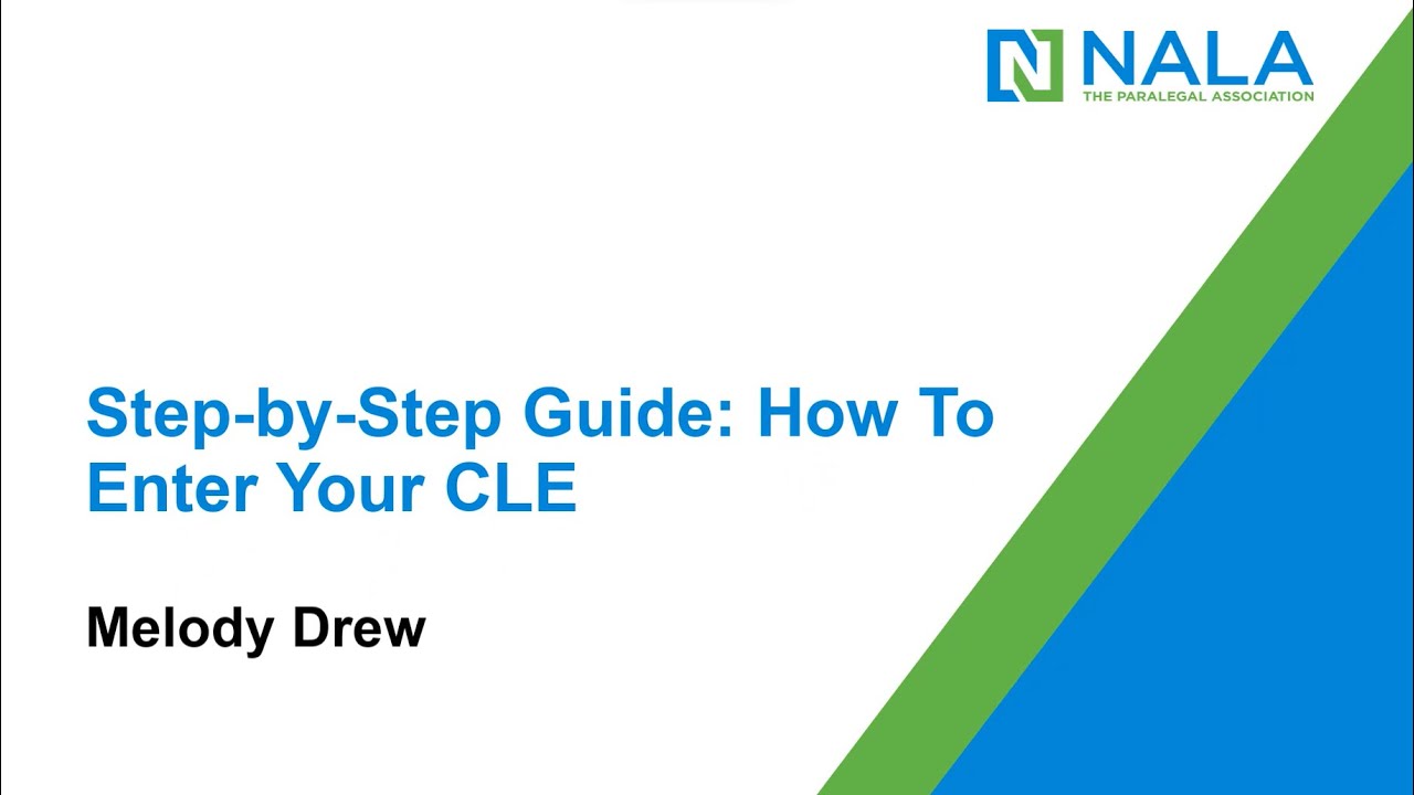 How To Enter Your CLE