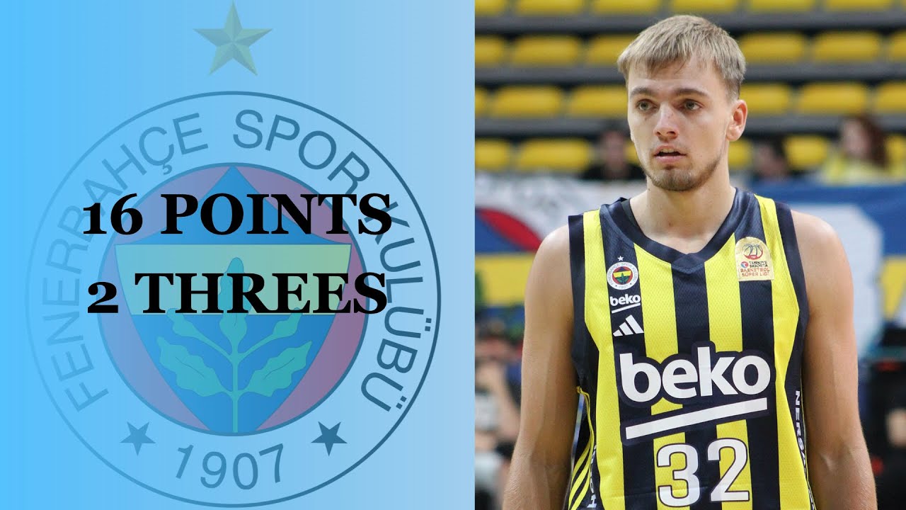 Artūrs Žagars Highlights 16 Pts, 2 threes vs. Milan 24/25 Season