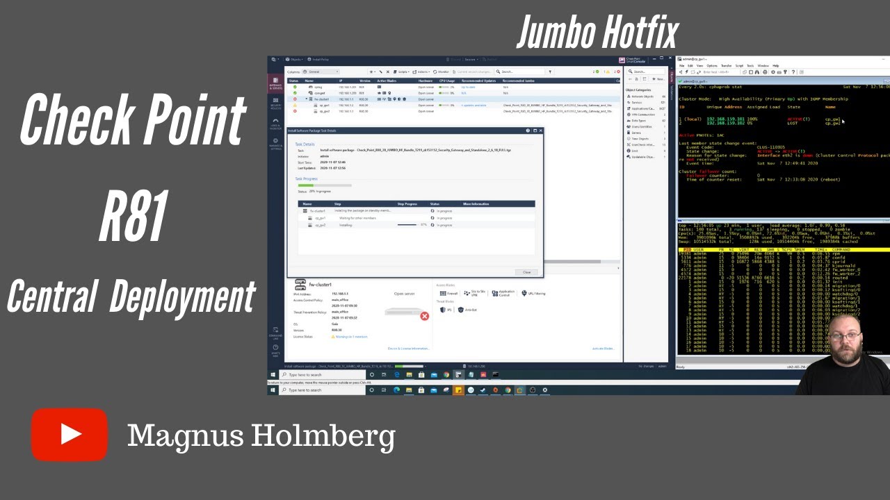 Check Point R81 | Central Deployment Jumbo hotfix