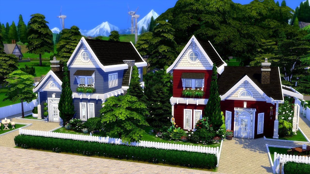 The Sims 4 || Speed Build || Twin Houses